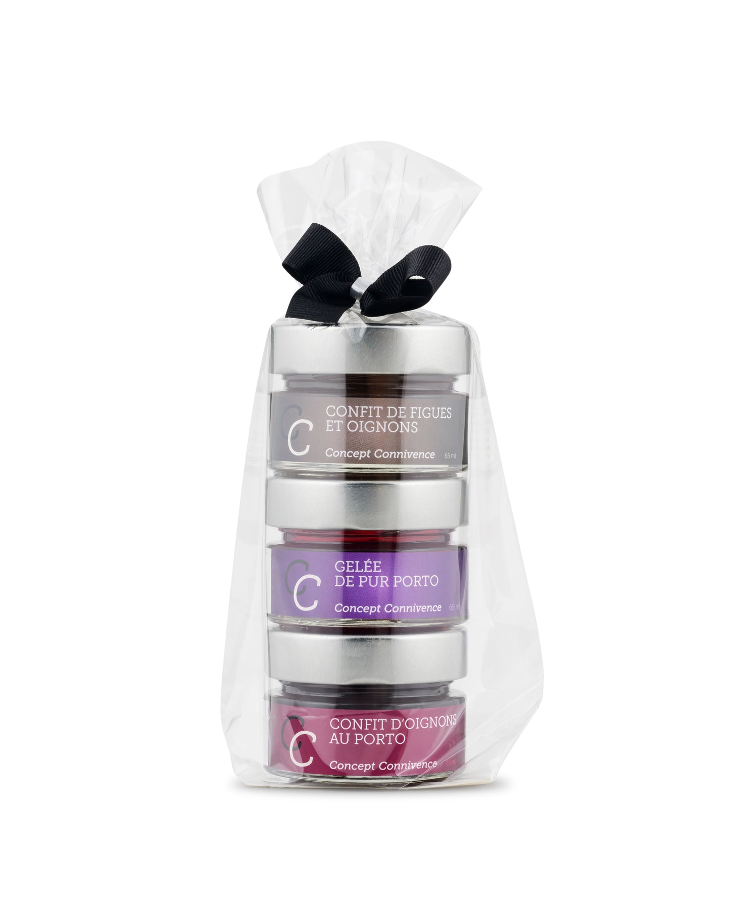 Trio : 2 mini confits & 1 mini gelée de Porto