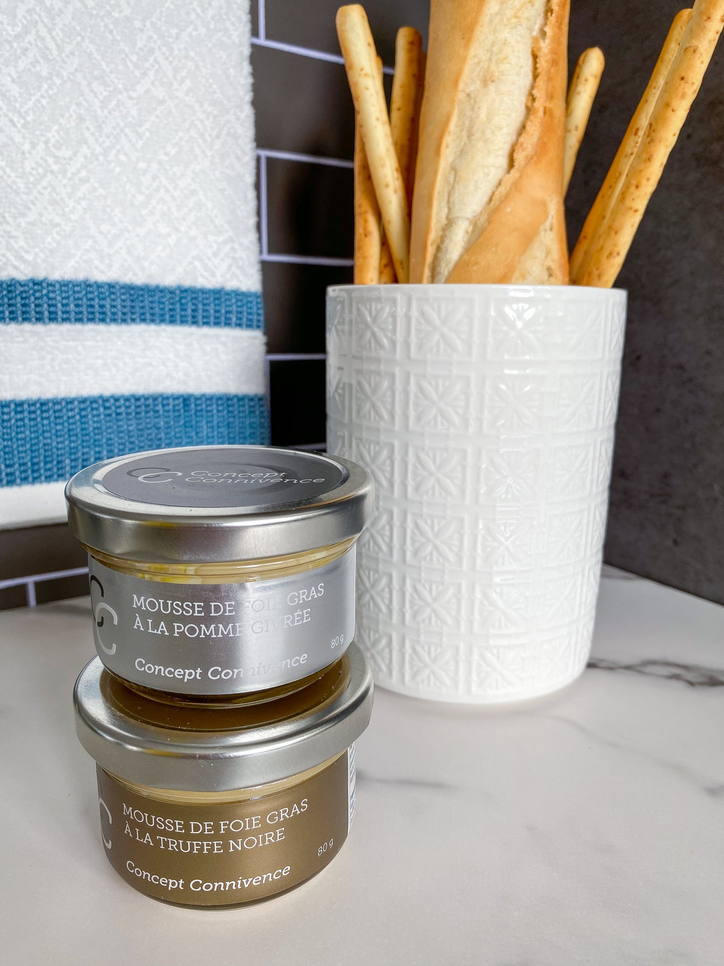 Mousse de foie gras à la pomme givrée