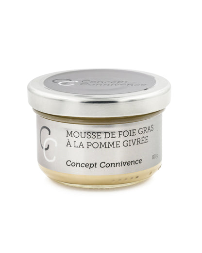 Mousse de foie gras à la pomme givrée